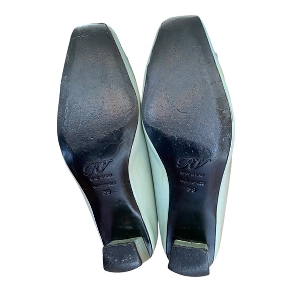ROGER VIVIER Patent Leather Decolleté Belle Vivier Pumps blue size EU 39 US 9 - Picture 13 of 15